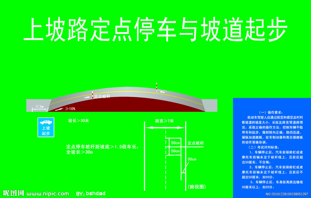 上坡路定点停车与坡道起步_上坡定点和起步停车视频_上坡路定点停车与坡道起步视频